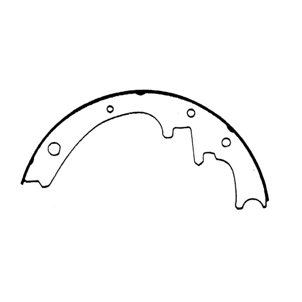 Centric Premium Rear Drum Brake Shoes 111.04810