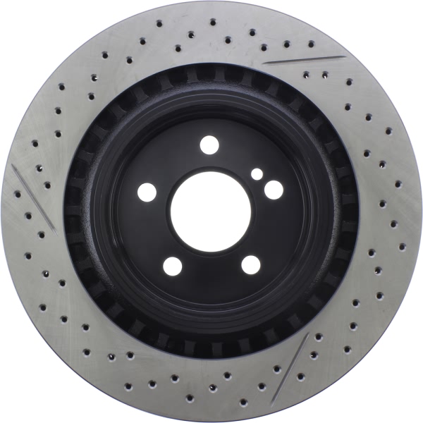 Centric SportStop Drilled and Slotted 1-Piece Rear Brake Rotor 127.35119