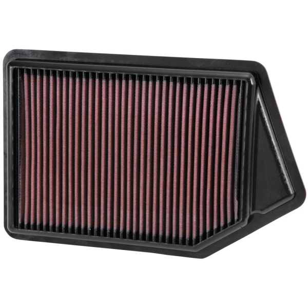 K&N 33 Series Panel Red Air Filter （12.125" L x 7.625" W x 1.125" H) 33-2498