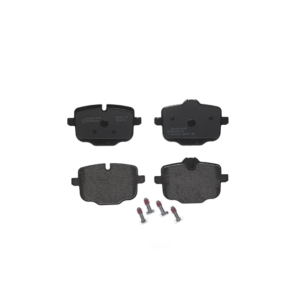 brembo Premium Low-Met OE Equivalent Rear Brake Pads P06061