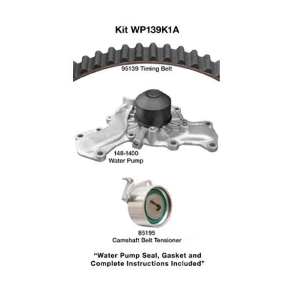 Dayco Timing Belt Kit With Water Pump WP139K1A