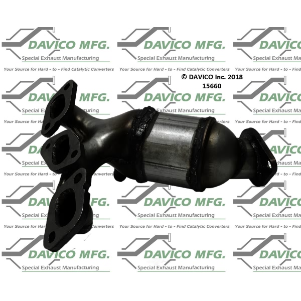 Davico Exhaust Manifold with Integrated Catalytic Converter 15660