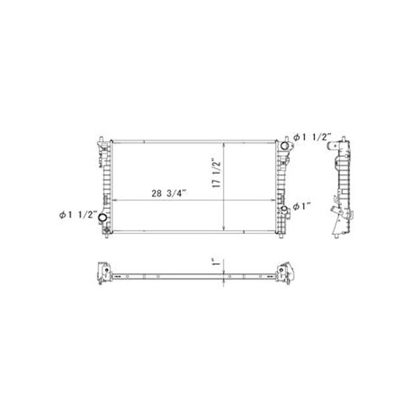 TYC Engine Coolant Radiator 13186