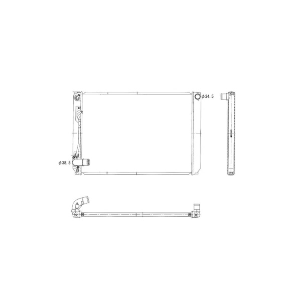 TYC Engine Coolant Radiator 2925