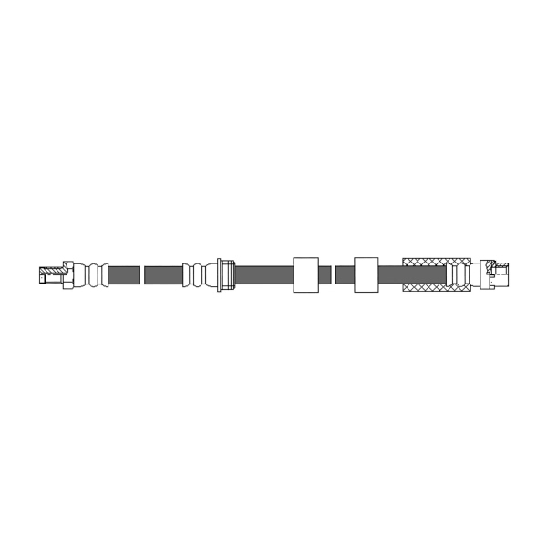 Centric Front Brake Hose 150.34020