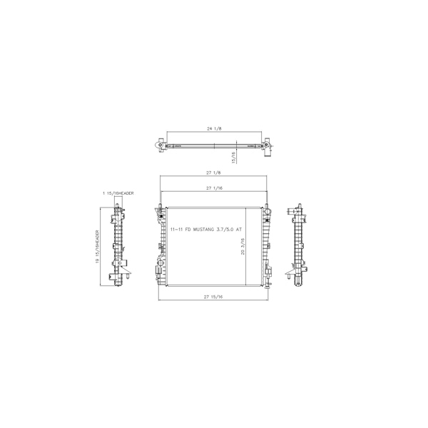 TYC Engine Coolant Radiator 13205