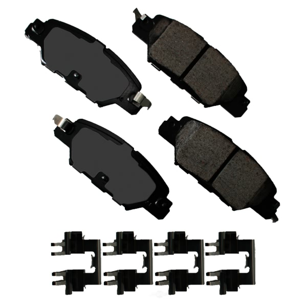 Akebono Pro-ACT™ Ultra-Premium Ceramic Rear Disc Brake Pads ACT1846