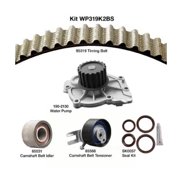 Dayco Timing Belt Kit With Water Pump WP319K2BS