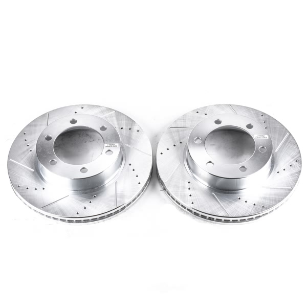 Power Stop PowerStop Evolution Performance Drilled, Slotted& Plated Brake Rotor Pair JBR935XPR