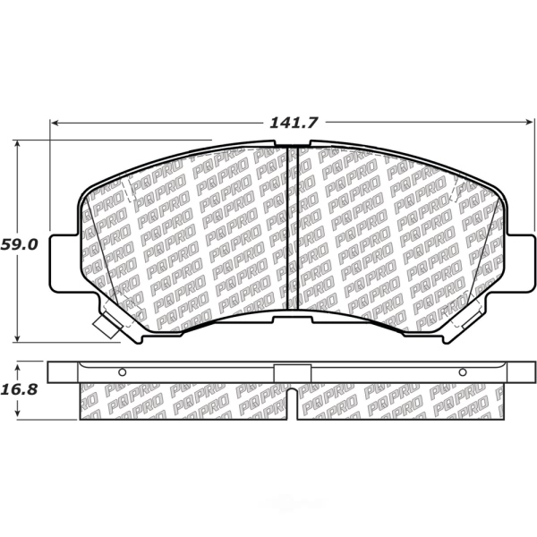 Centric Posi Quiet Pro™ Ceramic Front Disc Brake Pads 500.13740