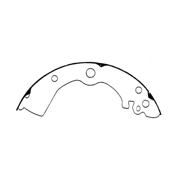 Centric Premium Rear Drum Brake Shoes 111.06380