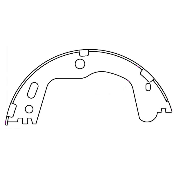 Centric Premium Rear Parking Brake Shoes 111.10710