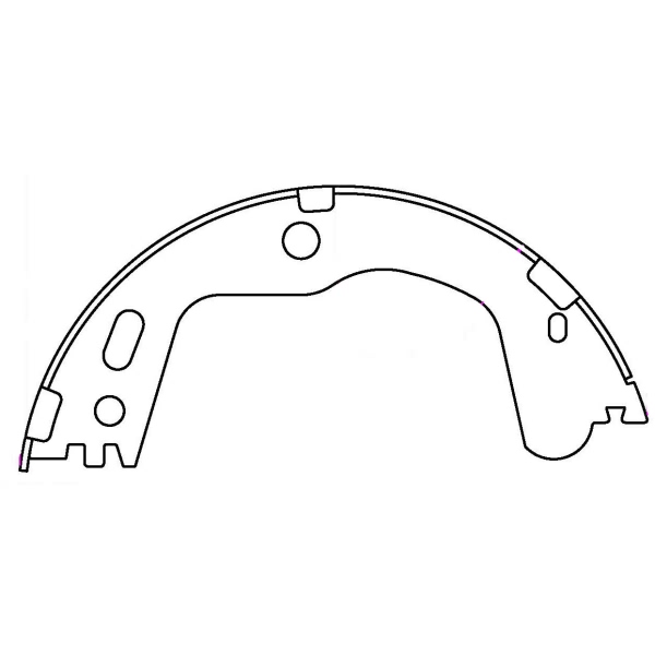 Centric Premium Rear Parking Brake Shoes 111.10710