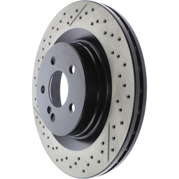 Centric SportStop Drilled and Slotted 1-Piece Rear Brake Rotor 127.35119