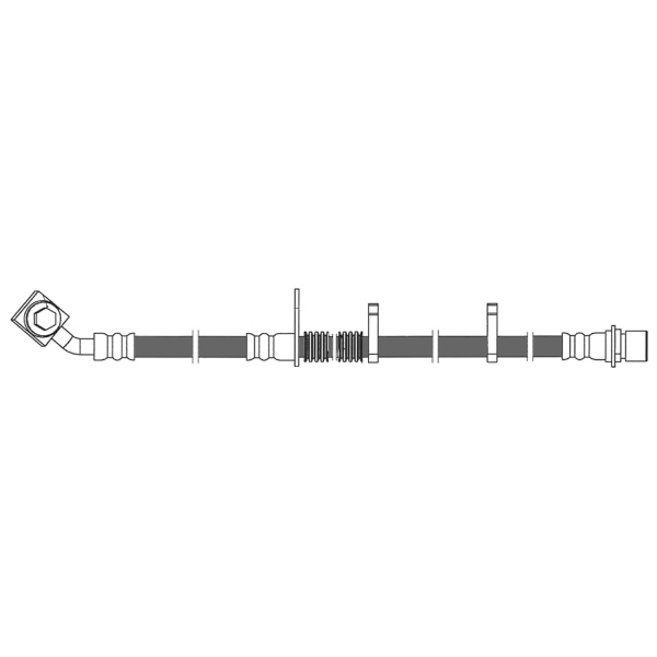 Centric Front Passenger Side Brake Hose 150.62189