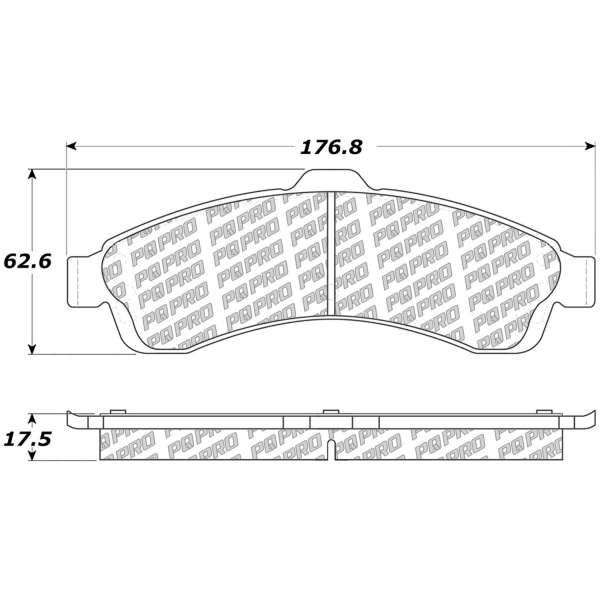 Centric Posi Quiet Pro™ Ceramic Front Disc Brake Pads 500.08820