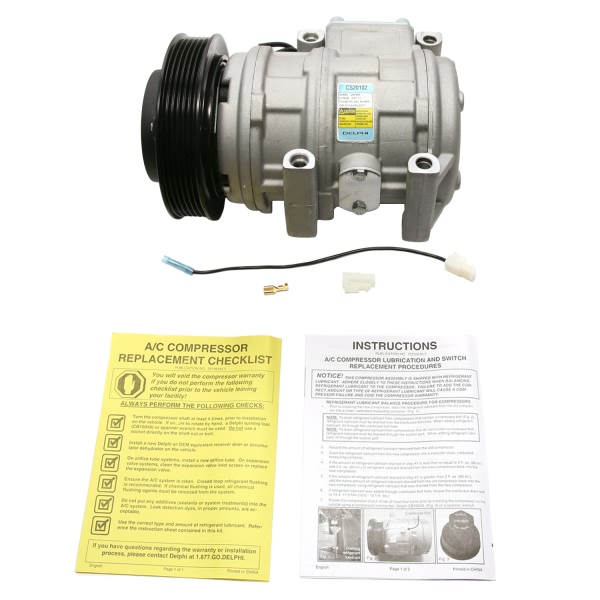 Delphi A C Compressor With Clutch CS20102