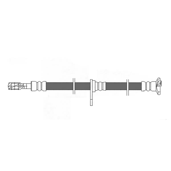 Centric Front Driver Side Brake Hose 150.48032