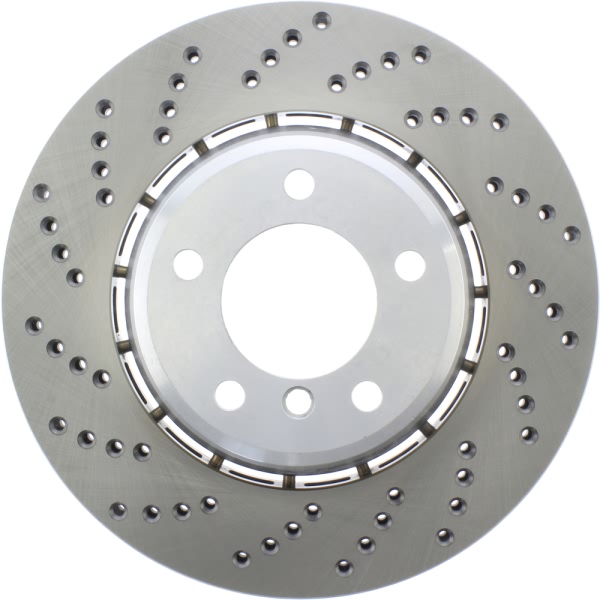 Centric SportStop Drilled 1-Piece Front Passenger Side Brake Rotor 128.34169