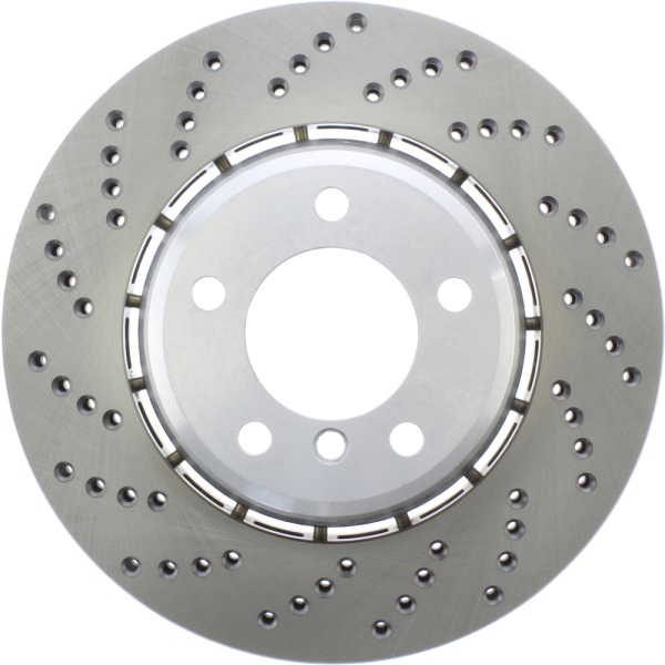 Centric SportStop Drilled 1-Piece Front Passenger Side Brake Rotor 128.34169