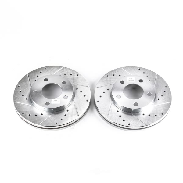 Power Stop PowerStop Evolution Performance Drilled, Slotted& Plated Brake Rotor Pair AR8141XPR
