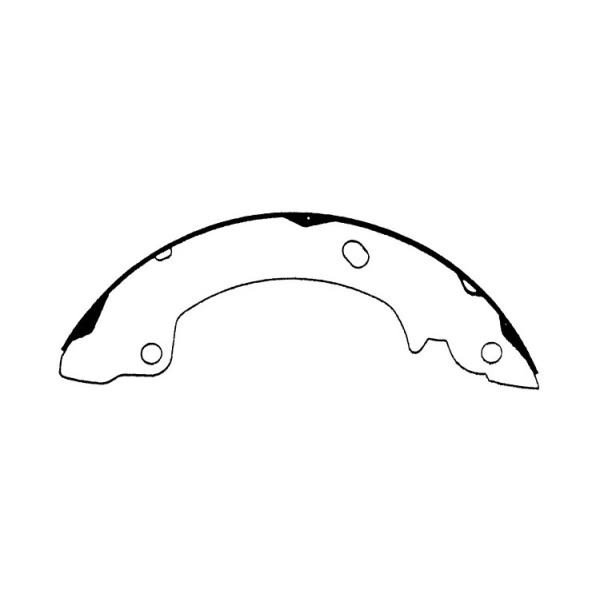 Centric Premium Rear Drum Brake Shoes 111.06200