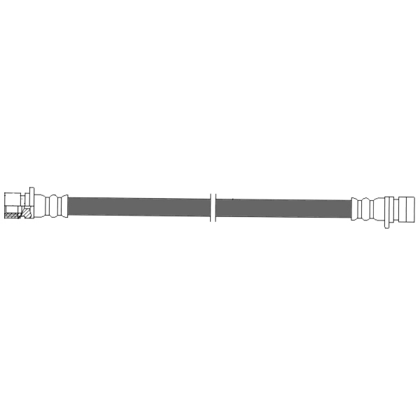 Centric Rear Passenger Side Brake Hose 150.40391