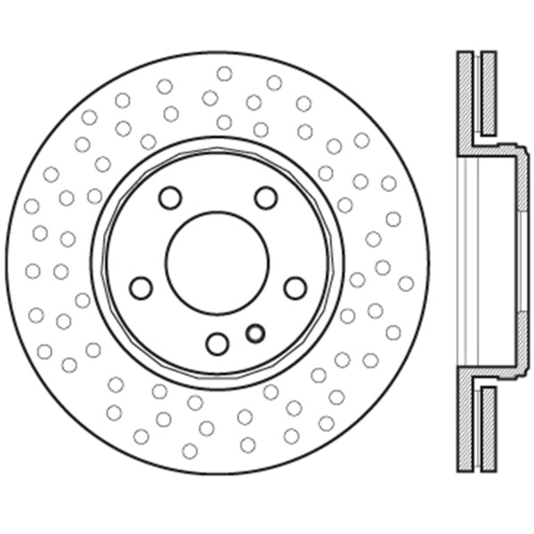 Centric Premium Vented Rear Brake Rotor 125.35102