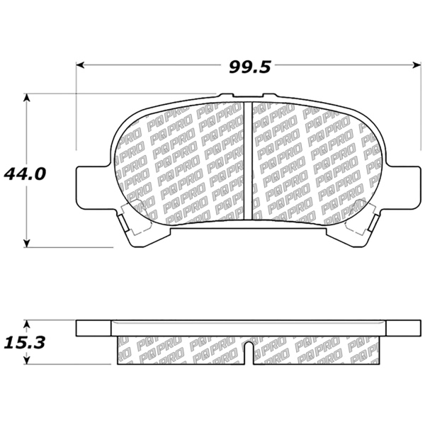 Centric Posi Quiet Pro™ Ceramic Rear Disc Brake Pads 500.08281