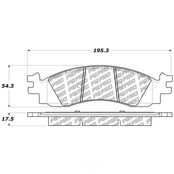 Centric Posi Quiet Pro™ Ceramic Front Disc Brake Pads 500.11580