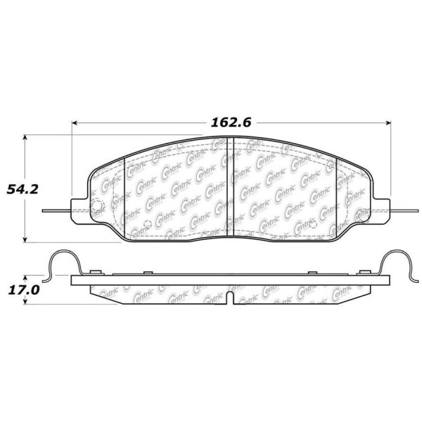 Centric Posi Quiet™ Ceramic Front Disc Brake Pads 105.10810