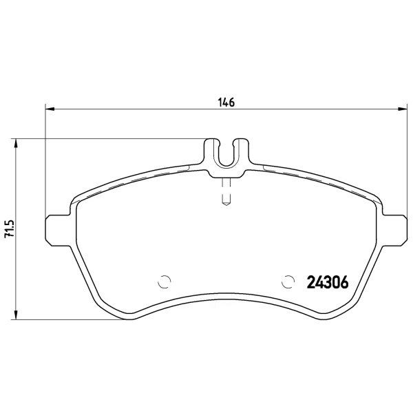 brembo Premium Low-Met OE Equivalent Front Brake Pads P50067