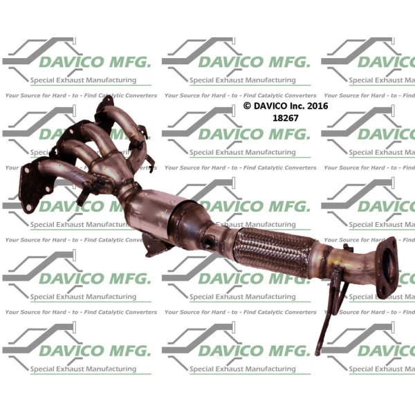 Davico Exhaust Manifold with Integrated Catalytic Converter 18267