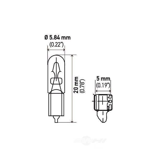 Hella 2723 Standard Series Incandescent Miniature Light Bulb 2723