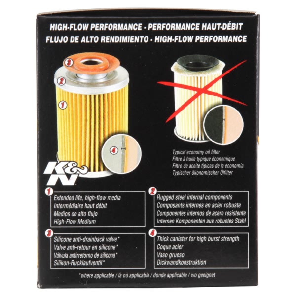 K&N Performance Gold™ Wrench-Off Oil Filter HP-1017