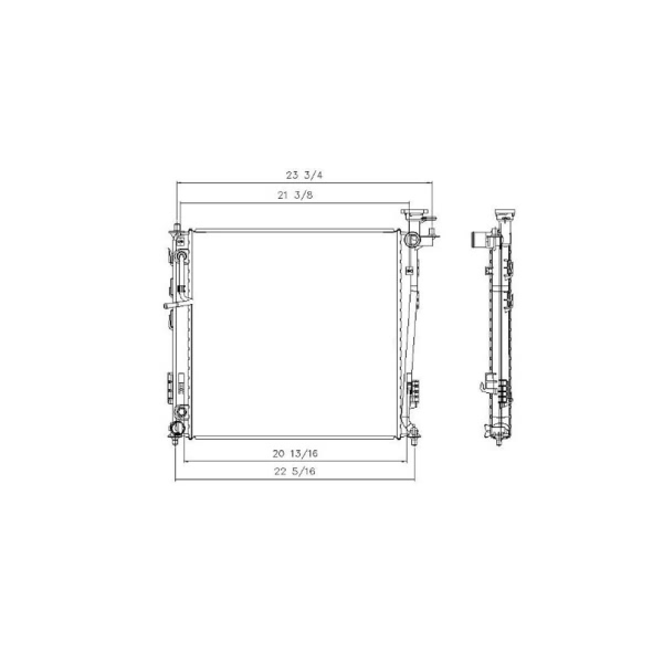 TYC Engine Coolant Radiator 13324