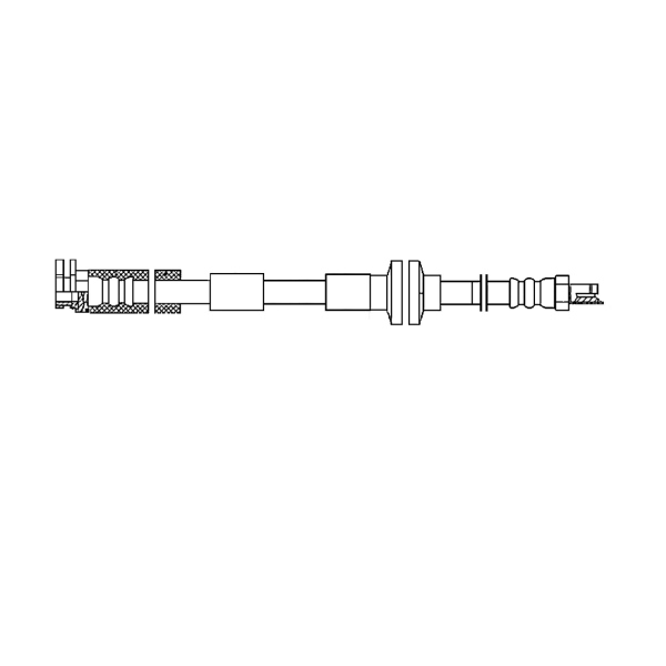 Centric Front Brake Hose 150.04003