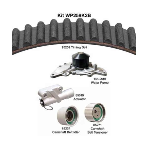 Dayco Timing Belt Kit With Water Pump WP259K2B