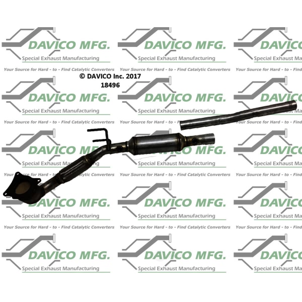 Davico Direct Fit Catalytic Converter and Pipe Assembly 18496