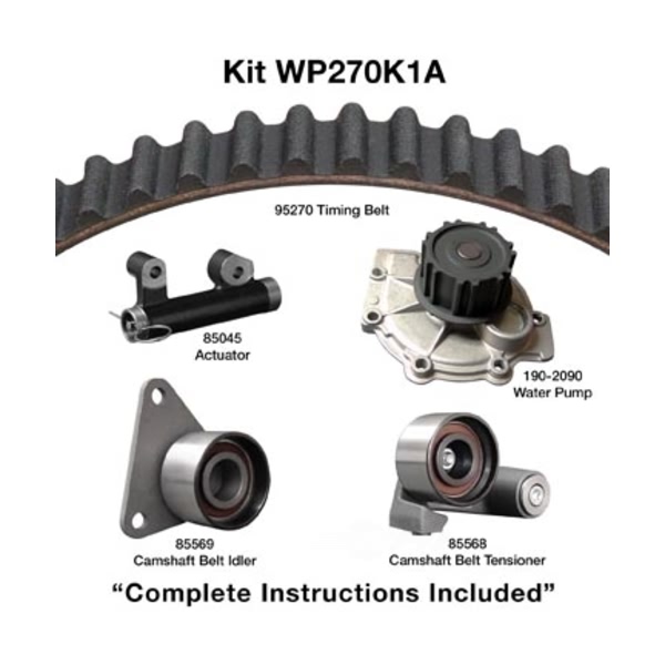 Dayco Timing Belt Kit With Water Pump WP270K1A