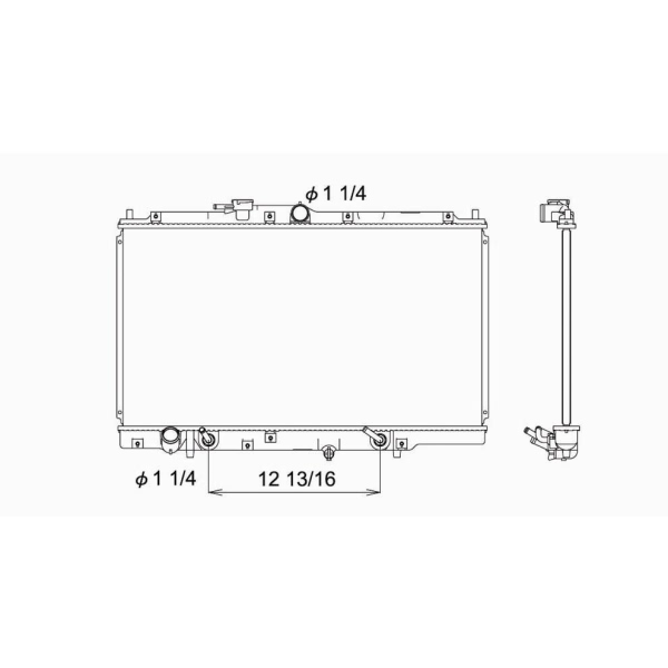 TYC Engine Coolant Radiator 1776