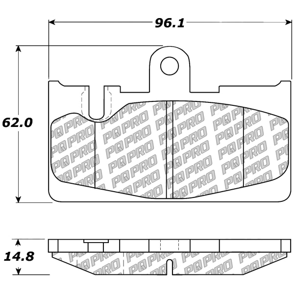 Centric Posi Quiet Pro™ Ceramic Rear Disc Brake Pads 500.08710