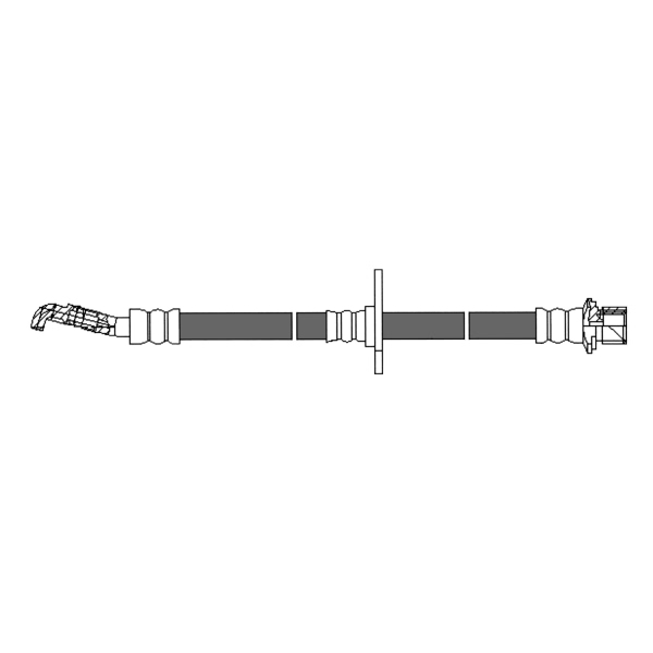 Centric Front Passenger Side Brake Hose 150.44137