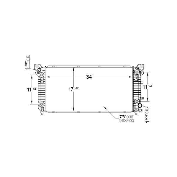 TYC Engine Coolant Radiator 13397