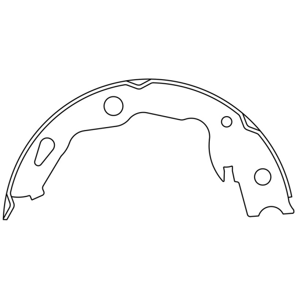 Centric Premium Rear Parking Brake Shoes 111.10660