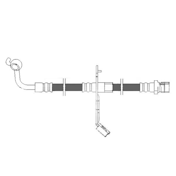 Centric Front Driver Side Brake Hose 150.50058