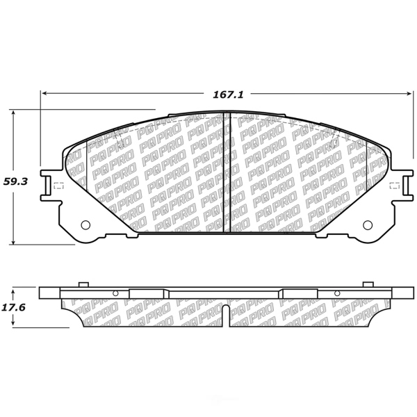 Centric Posi Quiet Pro™ Ceramic Front Disc Brake Pads 500.13240