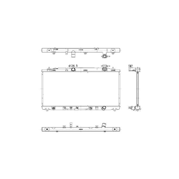 TYC Engine Coolant Radiator 13035