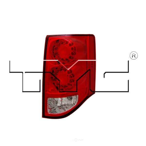 TYC Passenger Side Replacement Tail Light 11-6369-00