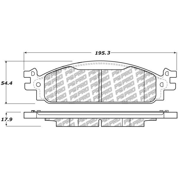 Centric Posi Quiet Pro™ Ceramic Front Disc Brake Pads 500.15080